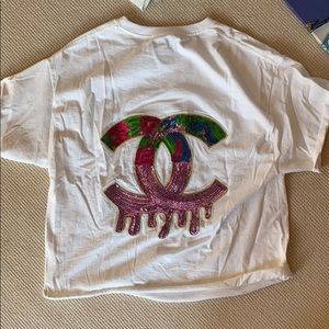 One of a kind champion x chanel shirt